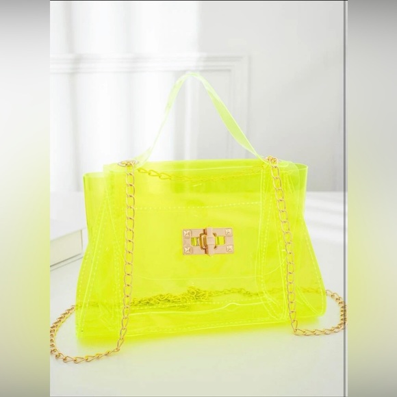 SHEIN Bags Twist Lock Chain Satchel Bag Poshmark